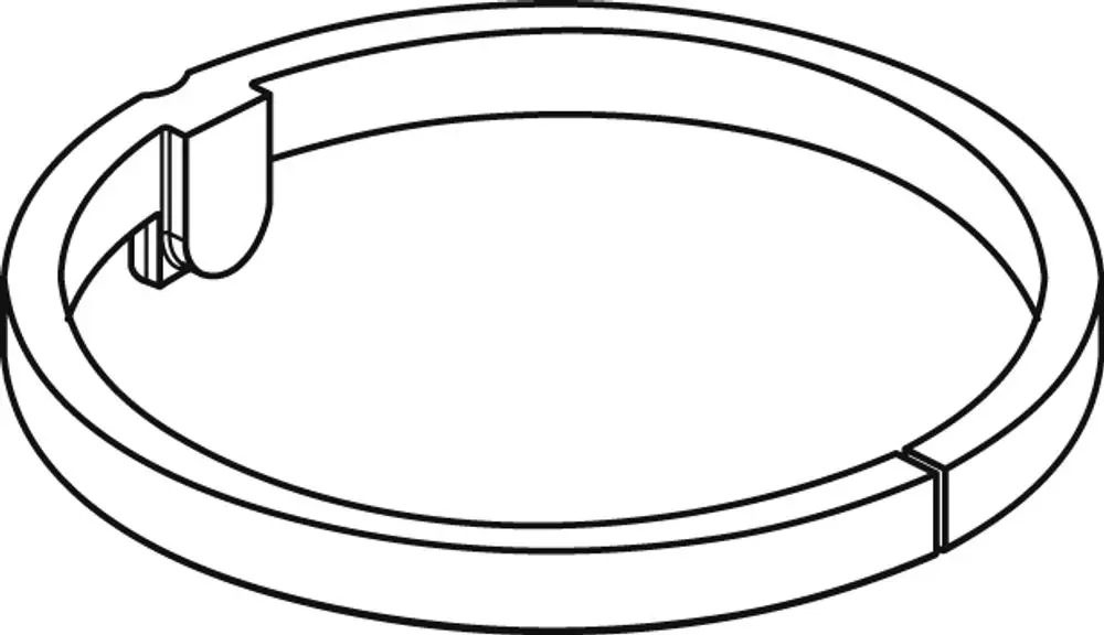 Schieberegler von Ideal Standard, mit einem geschlossenen Ring und einer Aussparung, welche eine einfache Handhabung ermöglicht.
